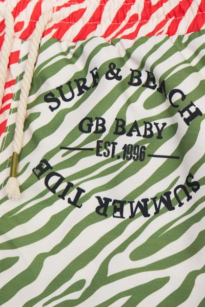 GB Baby Bg Store Baby Boy Patterned Swimsuit 23ss0bg1022