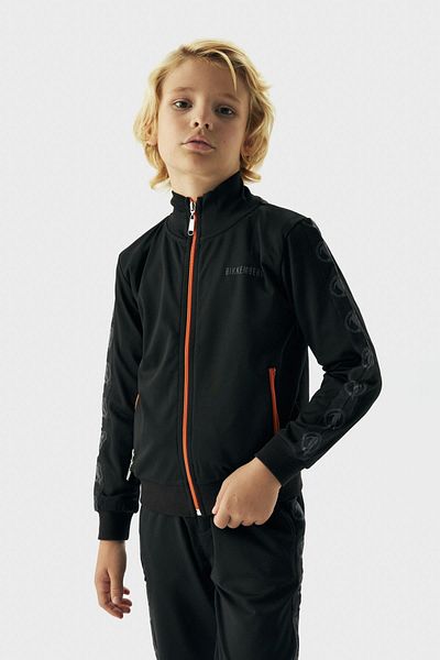 Bikkembergs Bg Store Boys μαύρες αθλητικές φόρμες τοπ 23fw0bk1821