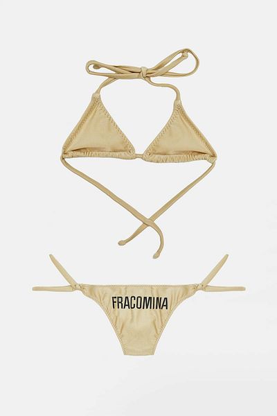 FRACOMINA Bg Store για κορίτσια χρυσό μπικίνι 23ss0fm0564