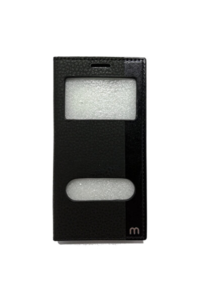 Smart Tech Samsung Galaxy J5 2016 Pencereli Kapaklı Magnum Kılıf Siyah