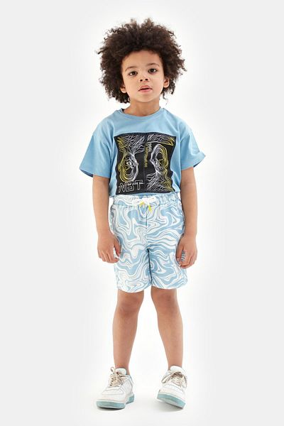 Nebbati Pantaloni scurți cu model Bg Store Boy 23ss1nb3152