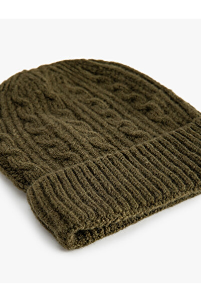 Koton Багатошарова плетена шапка з бортиком