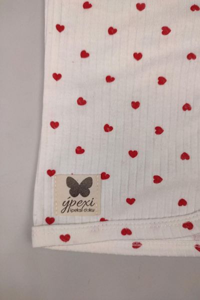 Peki Ypexi Add 5 Baby and Kids Girl Cotton Heart Ruffle Vest and Suede Body - Gift Top 15202