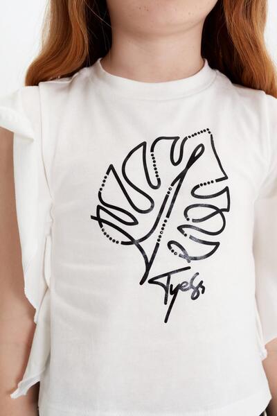 Tyess Bg Store Girl Ecru Tshirt 23ss0tj4516