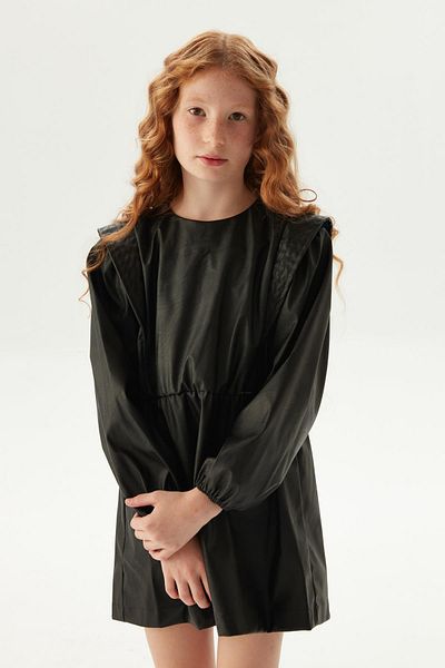 FRACOMINA BG Store Rochie neagră pentru fete 23FW0FM0786