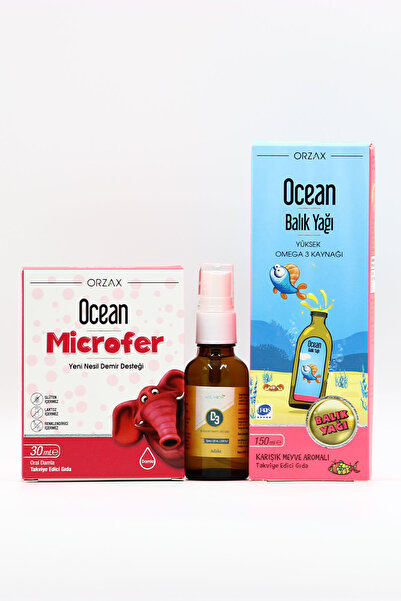 Ocean Microfer, Estellife D3, Balık Yağı Ile Çocuklar Için Demir Ve Omega 3 D...