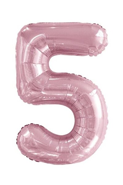 Laviyosa Rakam Balon Pembe Renk Folyo Balon Helyum Balon