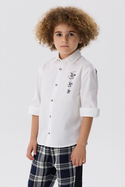 Beverly Hills Polo Club BG Store قميص أبيض للأولاد