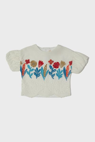 GB Baby BG Store Baby Girl Ecru Blouse
