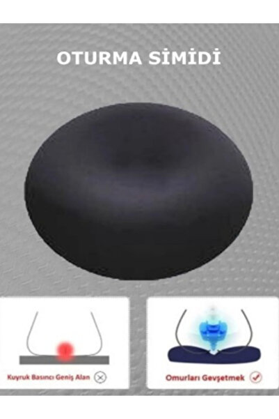 MedPride Ortopedik Oturma Simidi Koltuk Minderi Kuyruk Sokumu Yastığı Yuvarlak