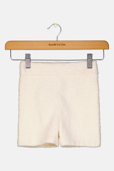 NA-KD Toddlers Girl Teddy Pajama Short, Off White
