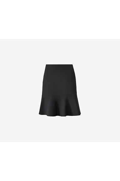 Tchibo Women Plain Midi Skirt, Black