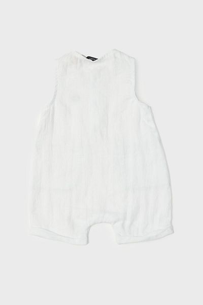 GB Baby Bg Store Baby Boy White Jumpsuit