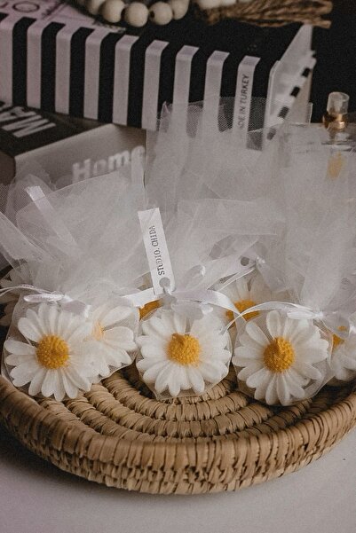 Genel Markalar 20 Adet Kokulu Papatya Mum Sünnet,Düğün,Nikah Şekeri ,Söz,Kına...