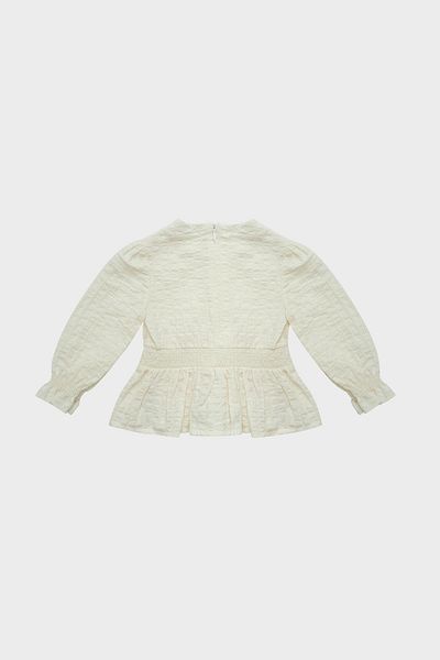 GB Baby Bg Store Baby Girl Ecru Blouse 22fw1bg2609