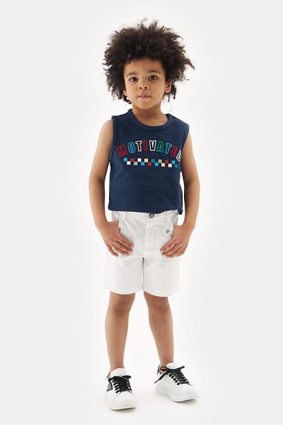 Nebbati Bg Store Boy White Shorts 23ss1nb3156
