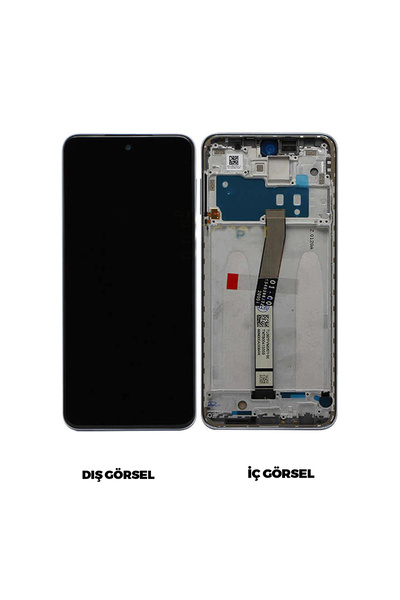 Teknonet Xiaomi Redmi Note 9 Pro Uyumlu Lcd Dokunmatik Ekran Çıtalı - Mavi