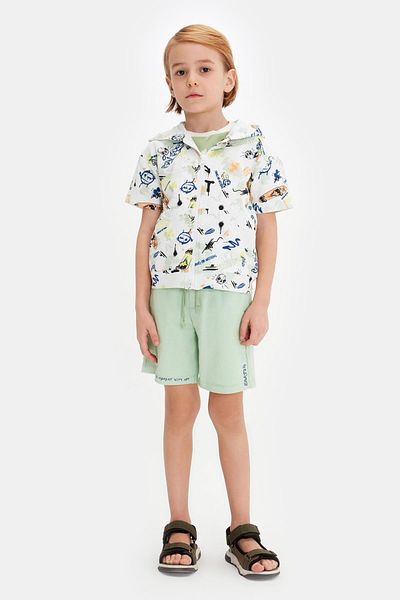 Nebbati Bg Store Boys' Patterned Tracksuit Top 23Ss0Nb3412