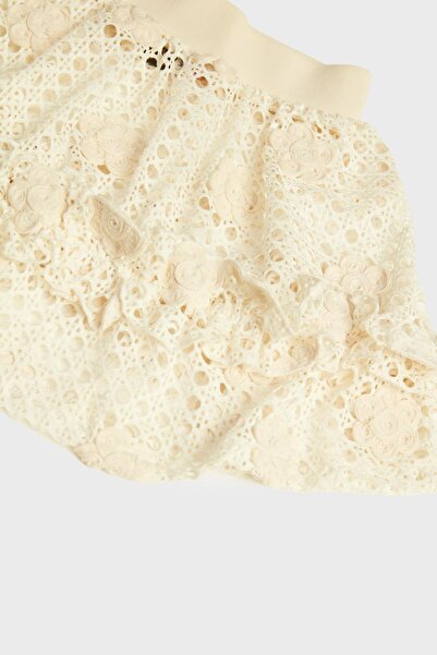 Tyess Bg Store Girl's Ecru Skirt