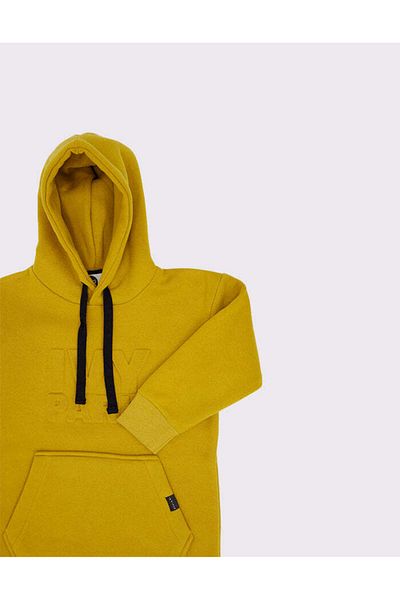 rg kidsstore Children's Hooded Sweat Dress with Embossed Print Detail