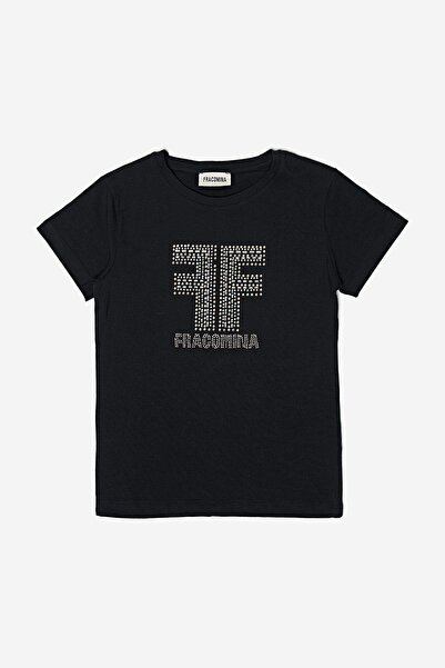 FRACOMINA تي شيرت أسود للفتيات من متجر Bg Store