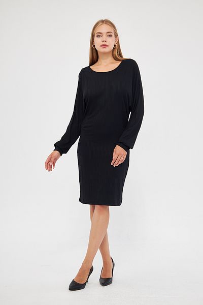 ESPİNA Women's Bat Sleeve Viscose Camisole Midi Dress