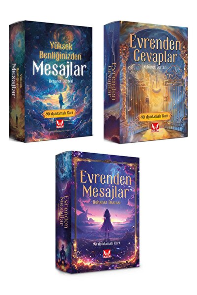 İkilem Yayınevi Kehanet Destesi Seti / Evrenden Mesajlar + Evrenden Cevaplar + Yüksek Benliğinizden Mesajlar
