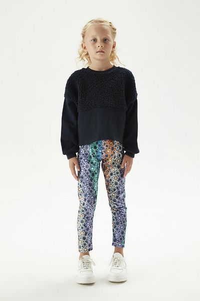Tyess Bg Store Girl's Navy Blue Sweatshirt 23Fw0Tj4419