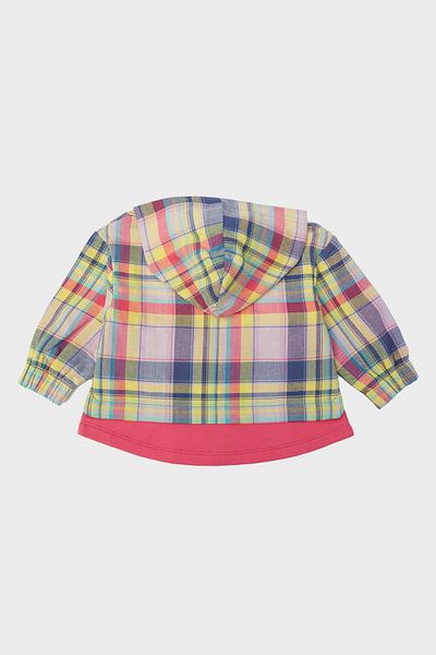 GB Baby Bg Store Baby Girl Plaid Tracksuit Top 23Fw0Bg2410