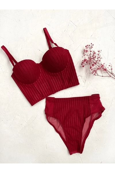 gc gece incisi Glittery Bustier Set