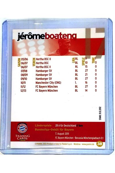 Panini Jérôme Boateng 2013 Blend Set