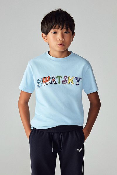 SWATSKY Bg Store Boy's Light Blue T-shirt 23pfwsw1568