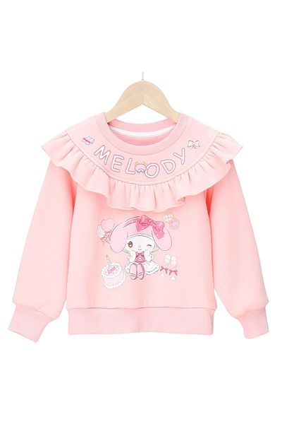 Petityu Сладък розов суитшърт за момиче Sanrio