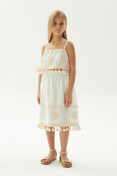 Tyess BG Store Girl's Ecru Blouse