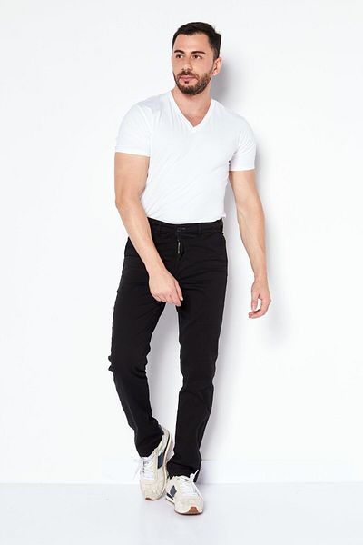 Selected Homme Men Regular Fit Solid Pant, Black