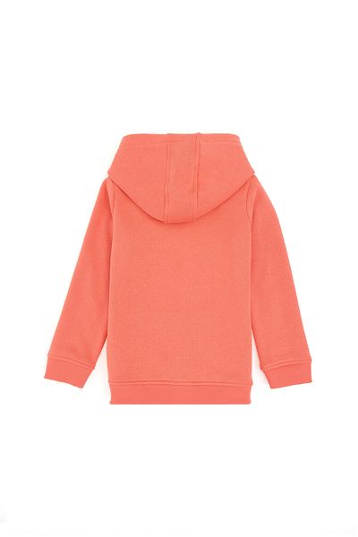 U.S. Polo Assn. Pomegranate Flower Patterned Hooded Girl's Sweatshirt - 50292512 -Vr239