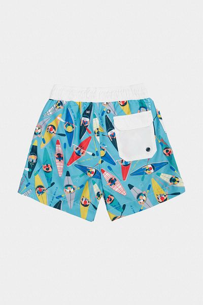 Nebbati Bg Store Pantaloni scurți cu model pentru băieți 23ss0nb3140