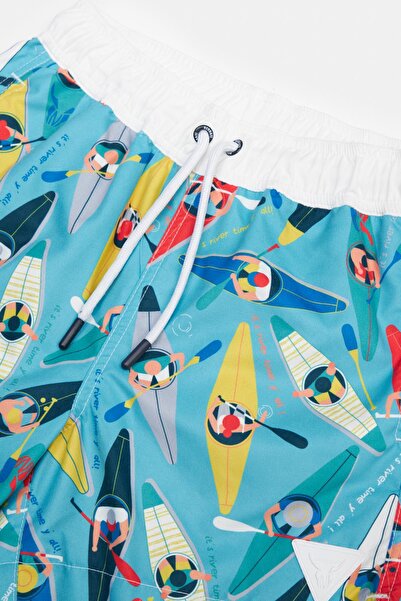 Nebbati Bg Store Erkek Çocuk Desenli Şort 23ss0nb3140