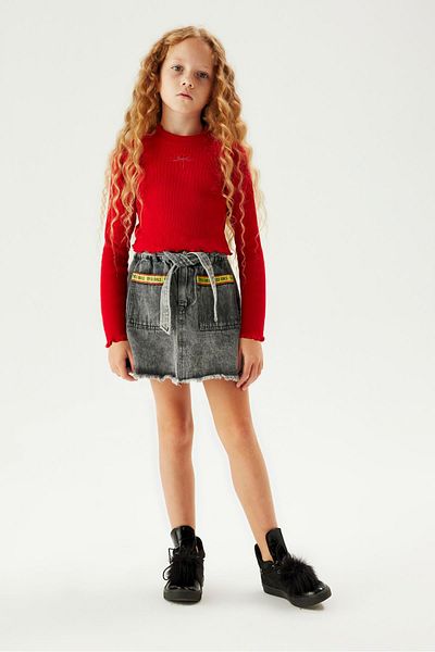 Tyess Bg Store Girl's Red T-Shirt 23Fw0Tj4513