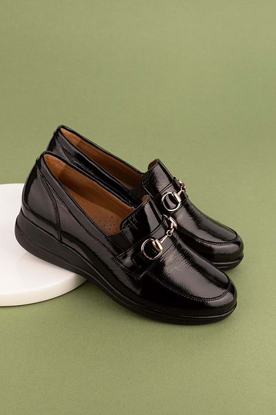 Gondol Genuine Leather Anatomical Sole Buckle Detailed Shoes Elnr.5879