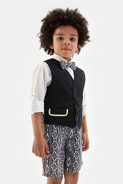 Nebbati سترة للأولاد منقوشة من Bg Store 23ss1nb3716