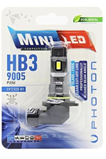 Photon MİNİ HB3 9005 12-24V COMPACT LED 2 ADET UYUMLU