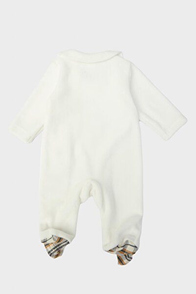 Layette BG Store Baby Girl White Jumpsuit 23FW0LT7813