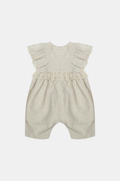GB Baby Bg Store Baby Girl Beige Jumpsuit 23Ss2Bg2829
