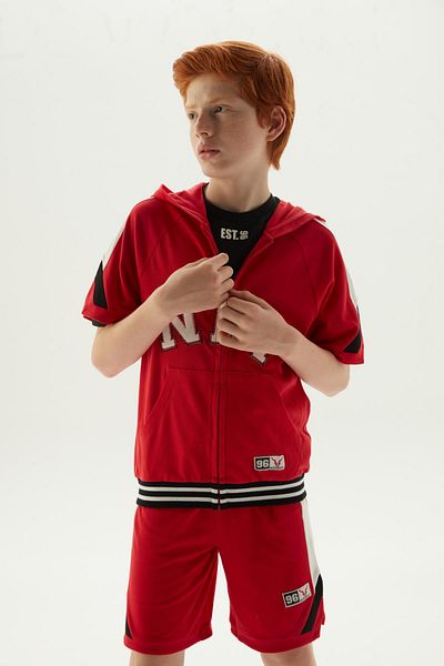 Nebbati BG Store Boy's Red Tracksuit Top