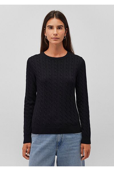 Mavi Crew Neck Black Sweater Slim Fit / Tight Cut 1710341-900