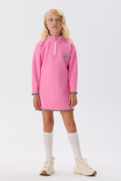 Beverly Hills Polo Club BG Store Kız Çocuk Pembe Elbise