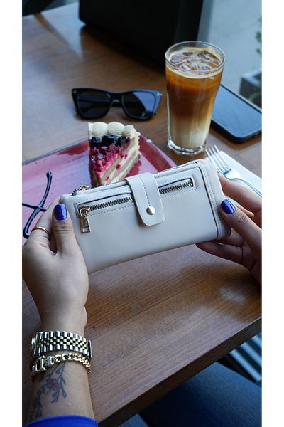 Crew Leather Carolina Women's Wallet - Buckle Detailed Wallet - Portfolio Wallet