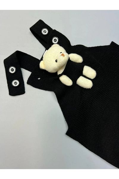 Pijamayo Unisex Baby Kids Knitwear Winter Salopet with Teddy Bear