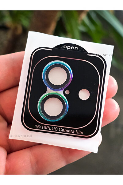 OSG iPhone 16 Ve 16 Plus Uyumlu Premium Renk Uyumlu Titanyum Kasa Safir Lens ...